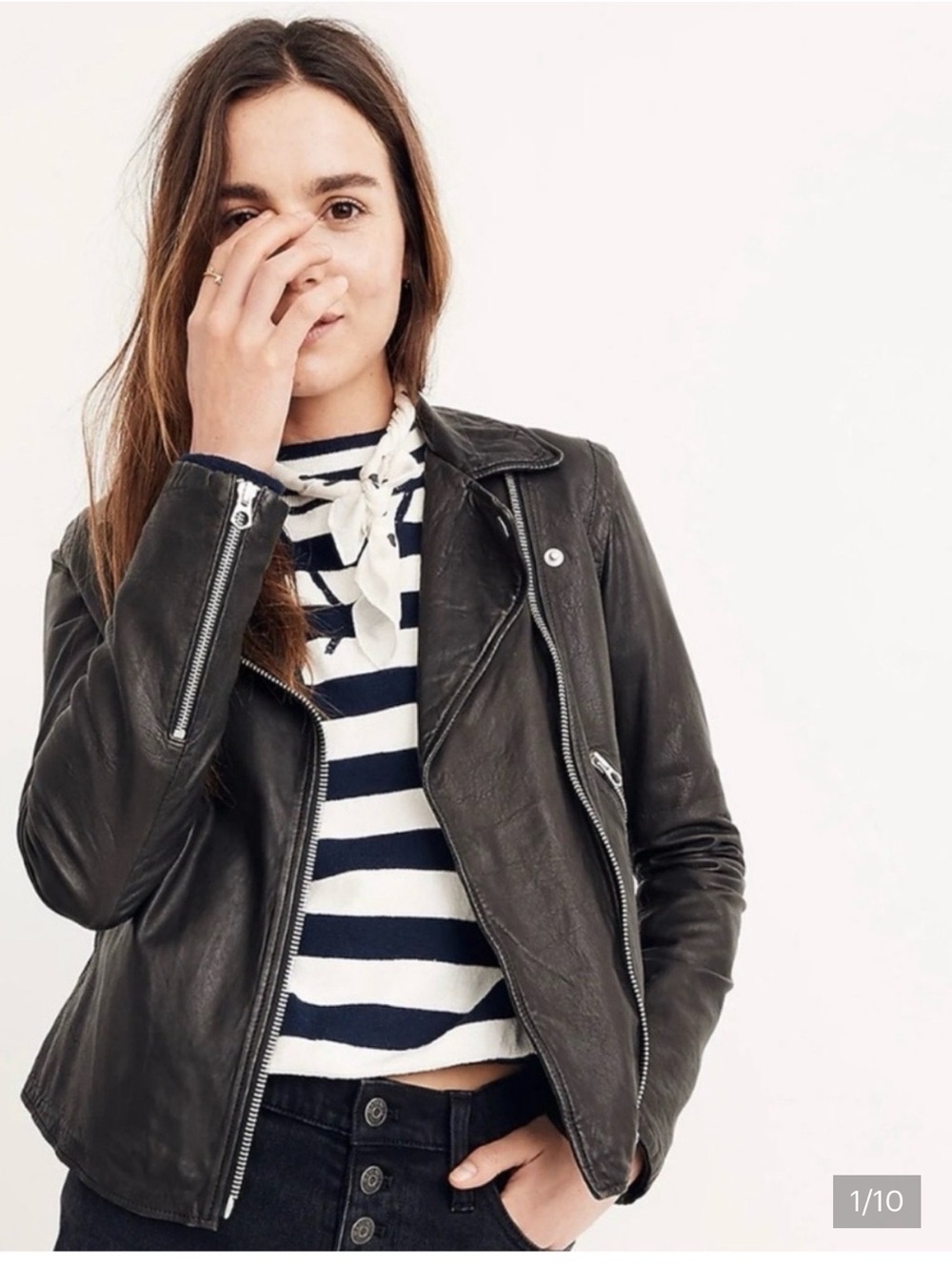 Madewell leather moto jacket